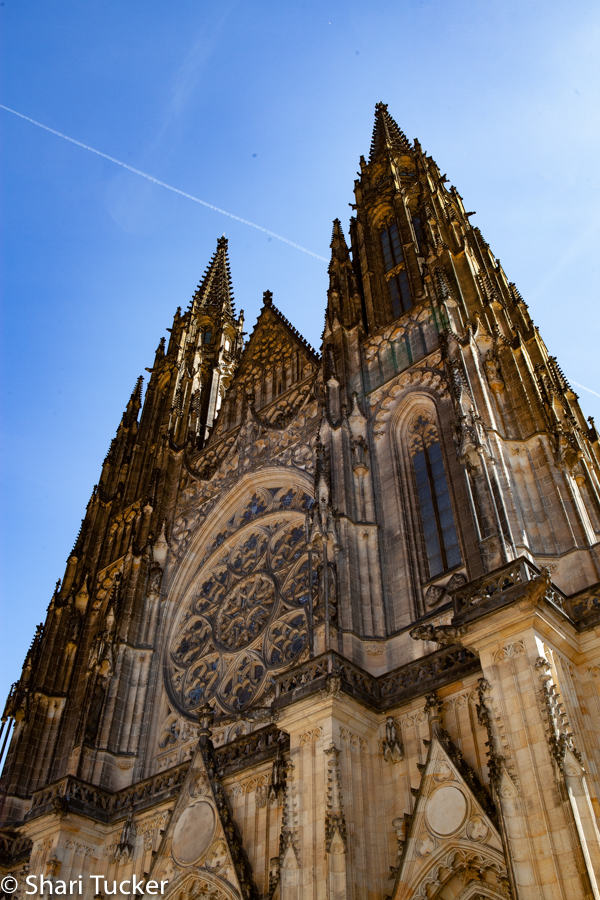 close up photo of st. vitus cathedral in prague