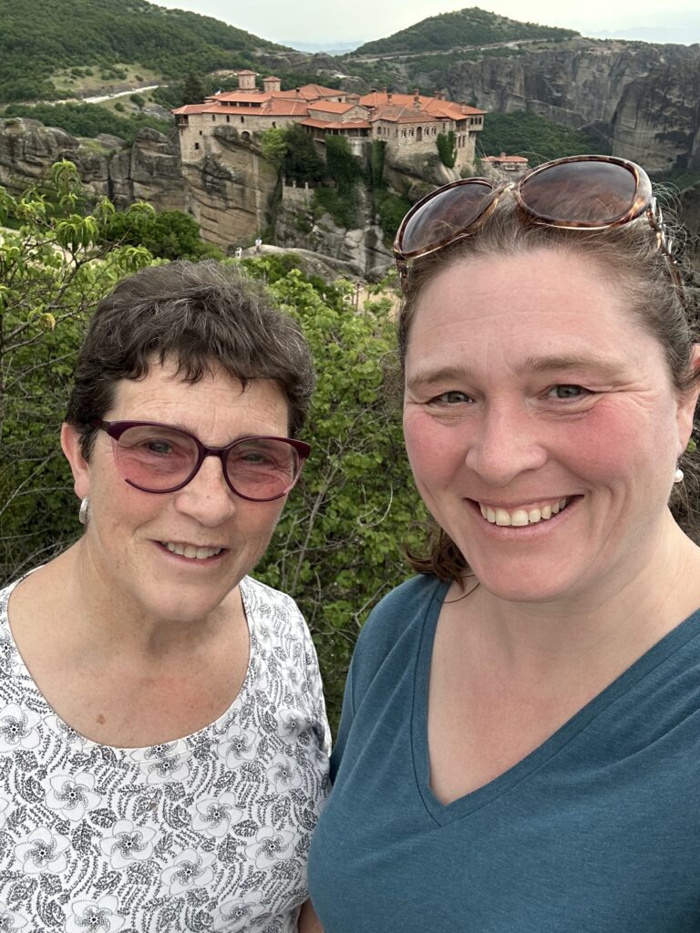 Shari Tucker, Sustainable Adventure Travel Expert, and her Mom, Louise